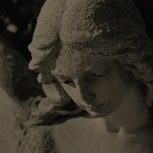 Stone angel statue — artwork for Heaven's End